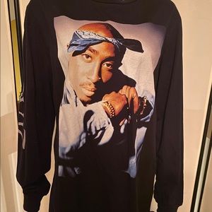 Tupac Long Sleeve Cotton Crewneck